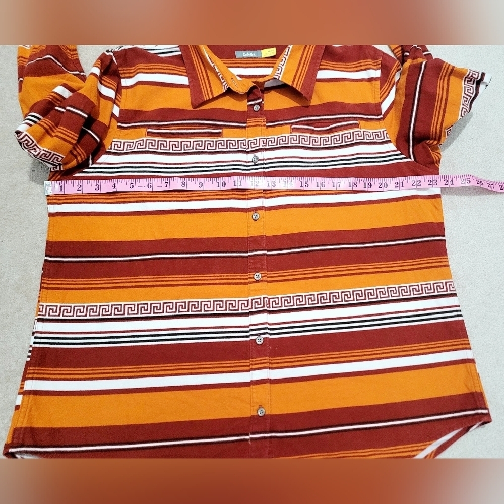Cabela’s Women’s Size XL Shirt Shacket Southwest Aztec Stripe 100% Cotton - Picture 8 of 13
